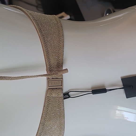 ASTRO gold sparkle brown inner linning top - Picture 3 of 4